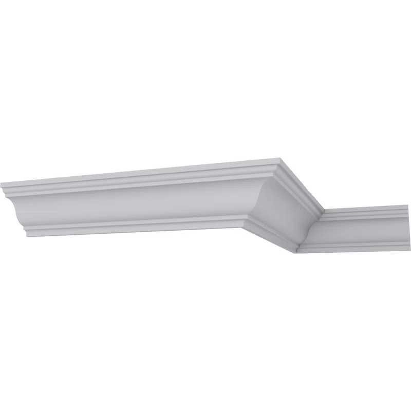 Ekena Millwork 4 7/8"H x 4 3/8"P x 6 1/2"F x 94 1/2"L Strasbourg Traditional Crown Moulding