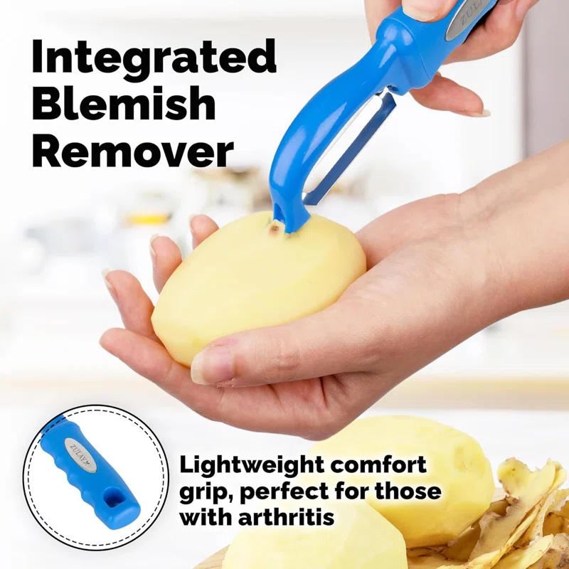 Zulay Kitchen Zulay Kitchen Premium Vegetable Peeler For Kitchen - Swivel Peeler With Razor Sharp Stainless Steel Blades & Strong Ergonomic Handle