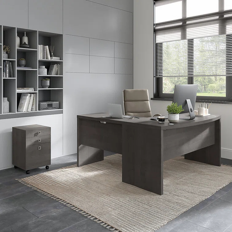 Bush Business Furniture Echo 3 L-Shaped Computer Desk Office Set