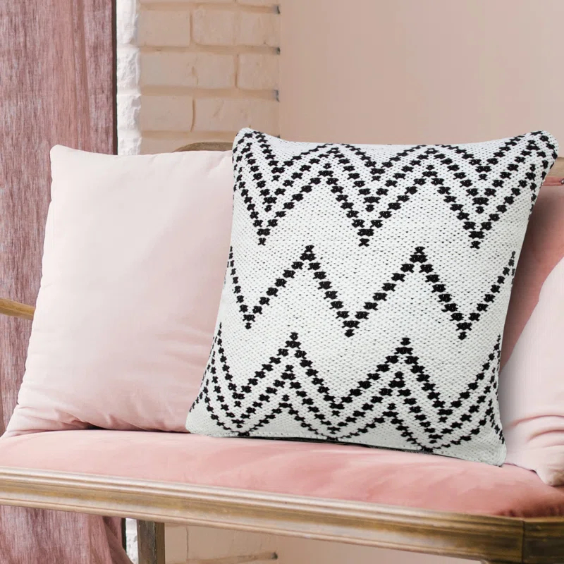 Evette Rios Textured Cotton Throw Pillow