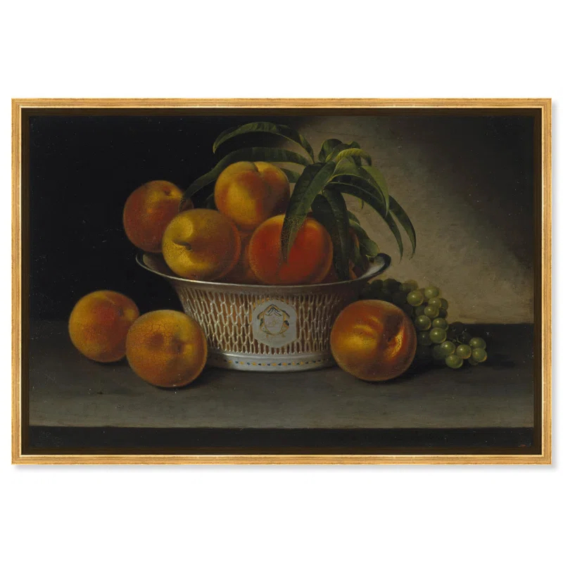 Art Remedy Still Life with Peaches Canvas Vintage Farm Wall Art by Art Remedy