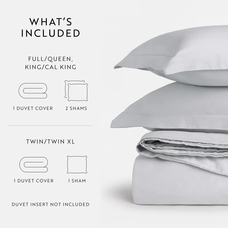 Becky Cameron Vintage Washed Long-Staple Sateen Cotton Duvet Cover Set