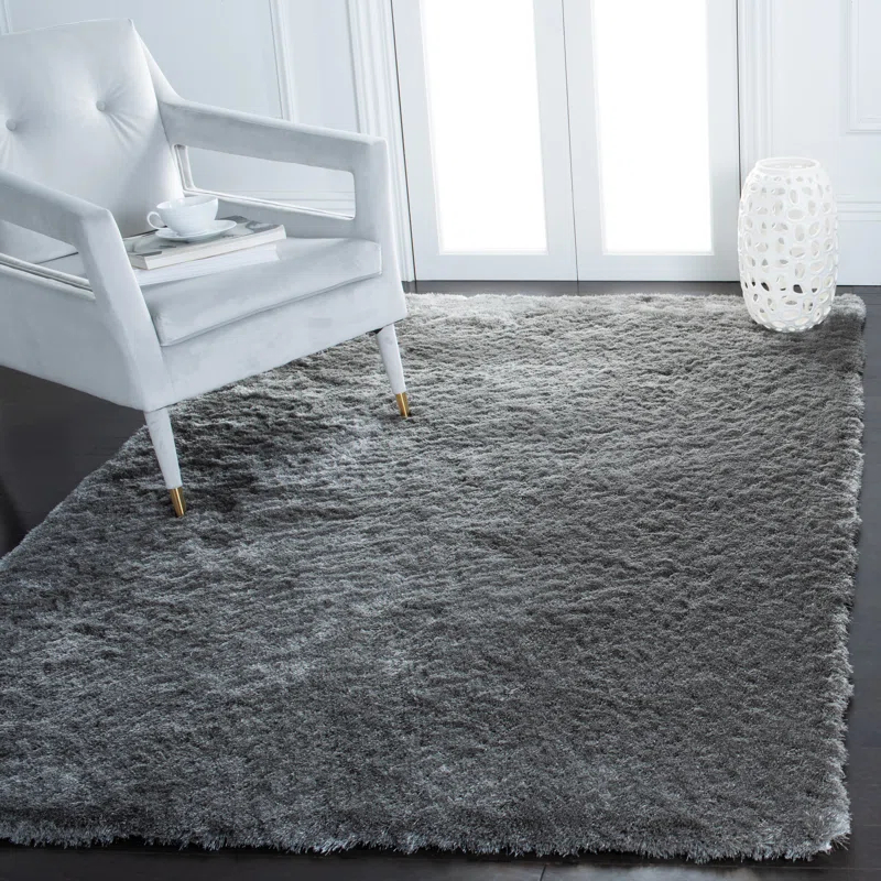 Steelside™ Annike Handmade Tufted Gray Area Rug