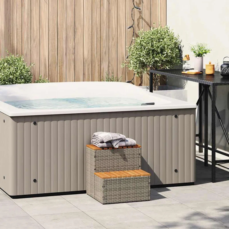 VidaXL vidaXL Hot Tub Step Light Grey