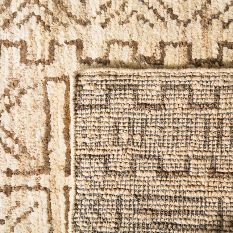 Hand-Knotted Tribal Jute 4' x 6' Area Rug in Earth Tones