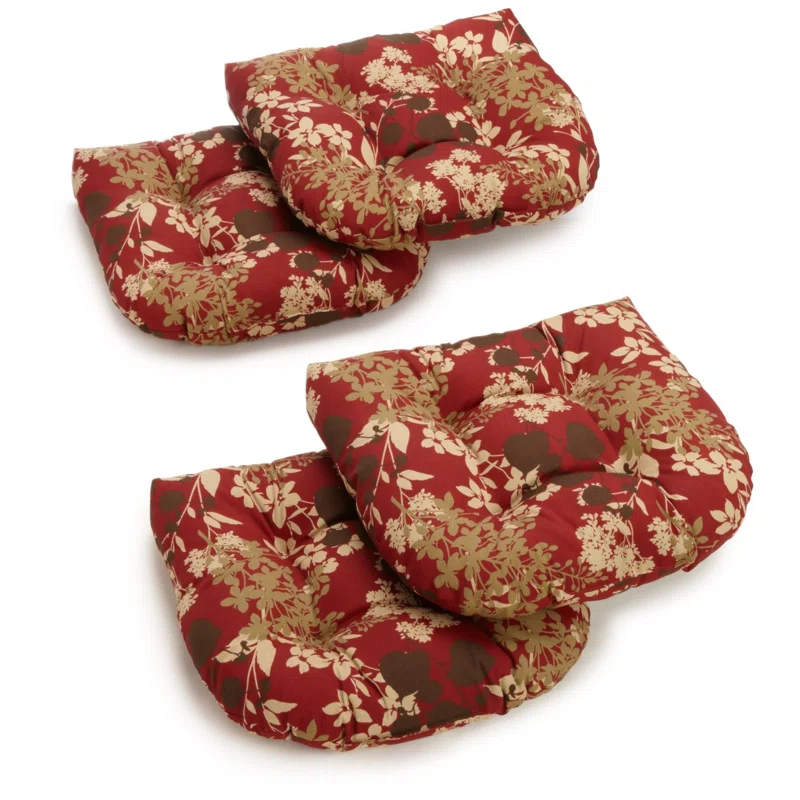 Red Barrel Studio® Outdoor 5'' Dining Chair Seat Cushion (Set of 4)