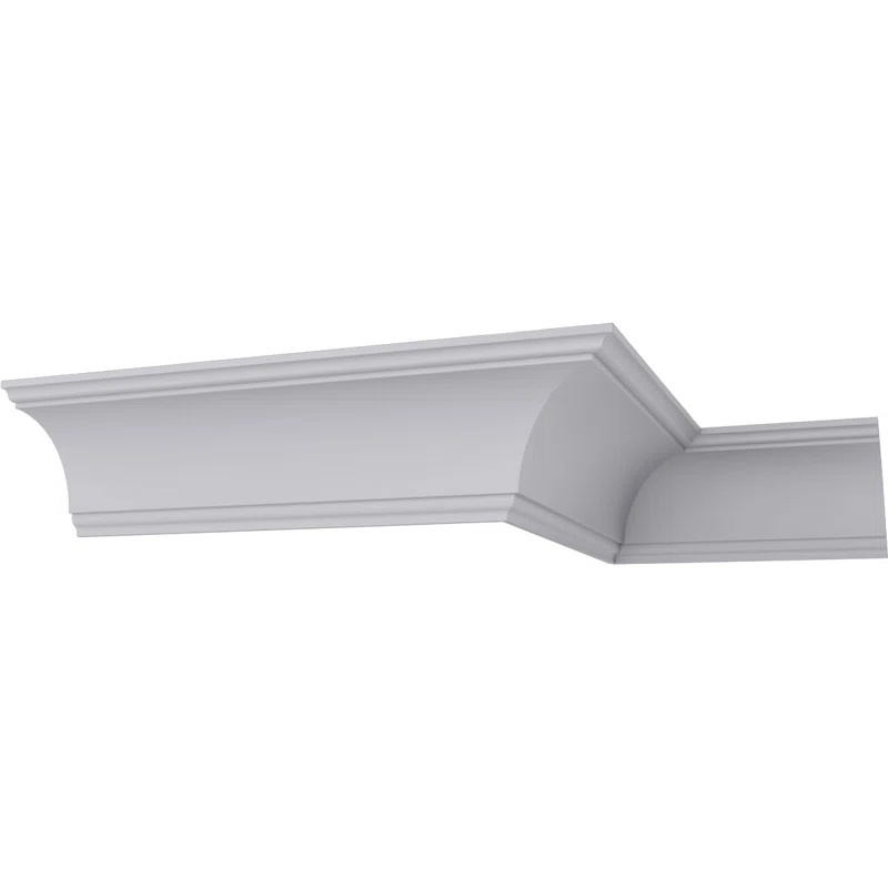 Ekena Millwork SAMPLE - Endurathane Dublin Crown Moulding, 8 3/4"H x 8 3/4"P x 12 3/8"F x 12"L, Factory Primed