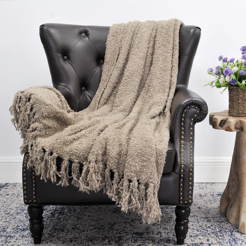 Home Soft Things Fluffy Handmade Throw Blanket