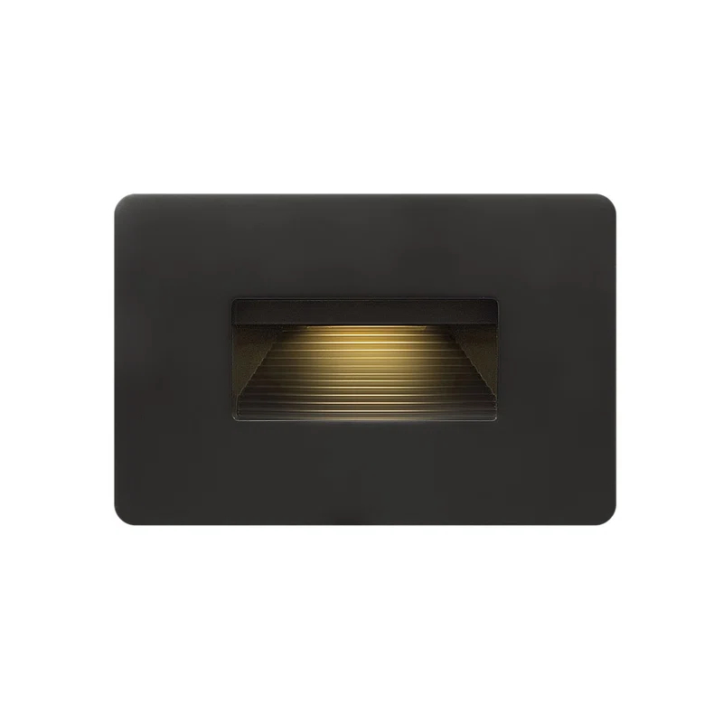 Hinkley Luna Satin Black Low Voltage Integrated LED Step Light