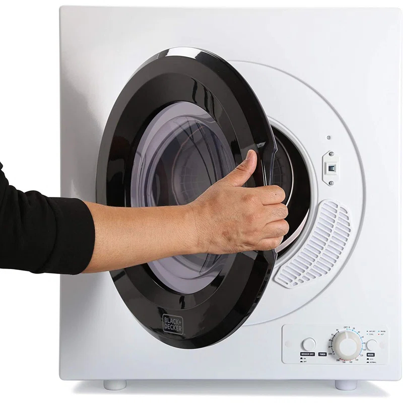 BLACK+DECKER BCDPW Series BLACK+DECKER BCED26 Compact Dryer for Standard Wall Outlet, Small, 5 Modes, Load Volume 8.8 lbs