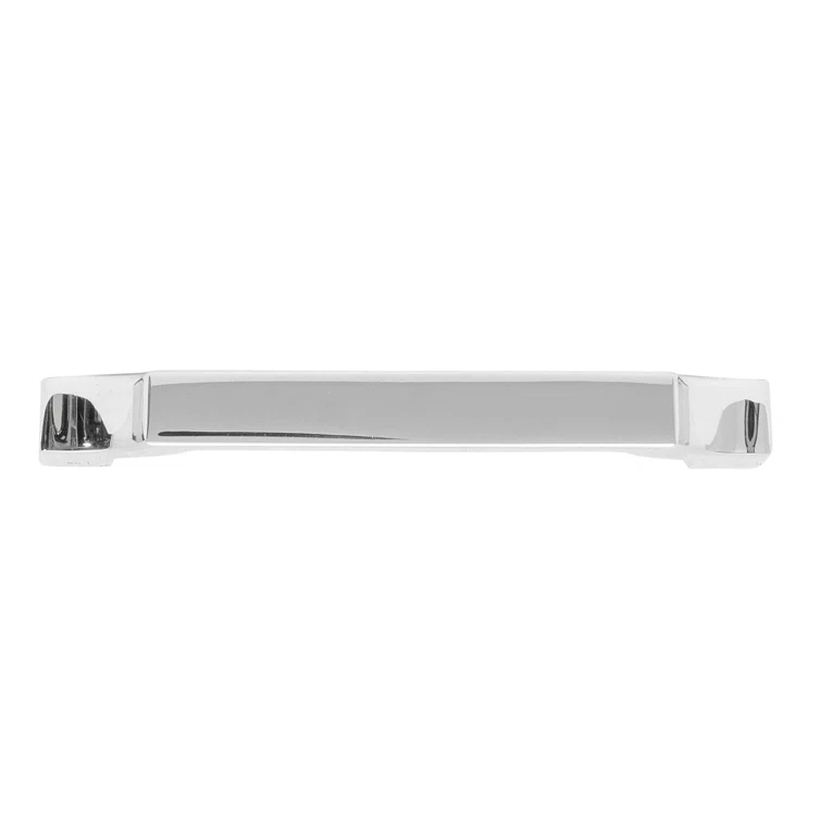 Matte Chrome 3-inch Modern Bar Handle with Mounting Hardware
