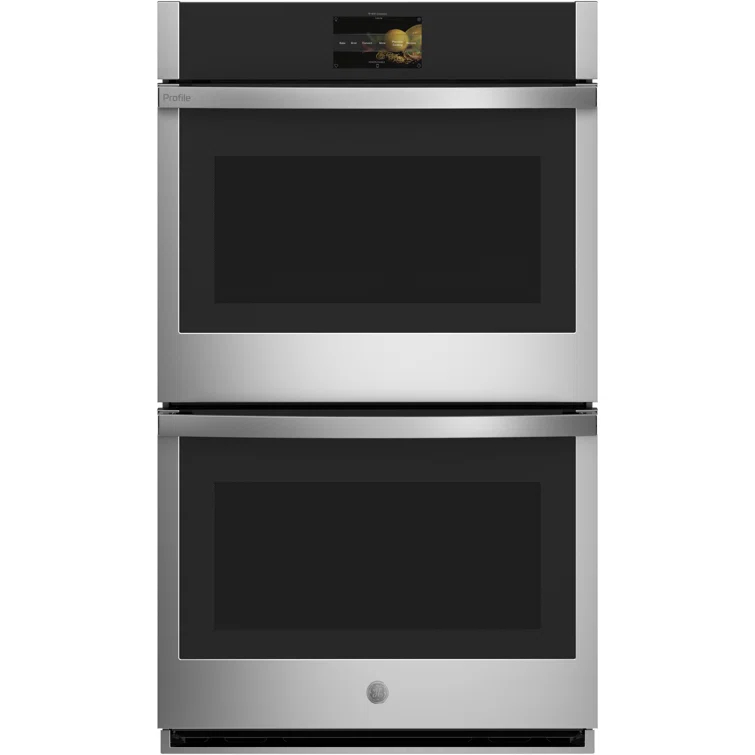 GE Profile™ GE Profile Smart Appliances 29.75" Self-Cleaning Convection Electric Double Wall Oven PTD7000SNSS