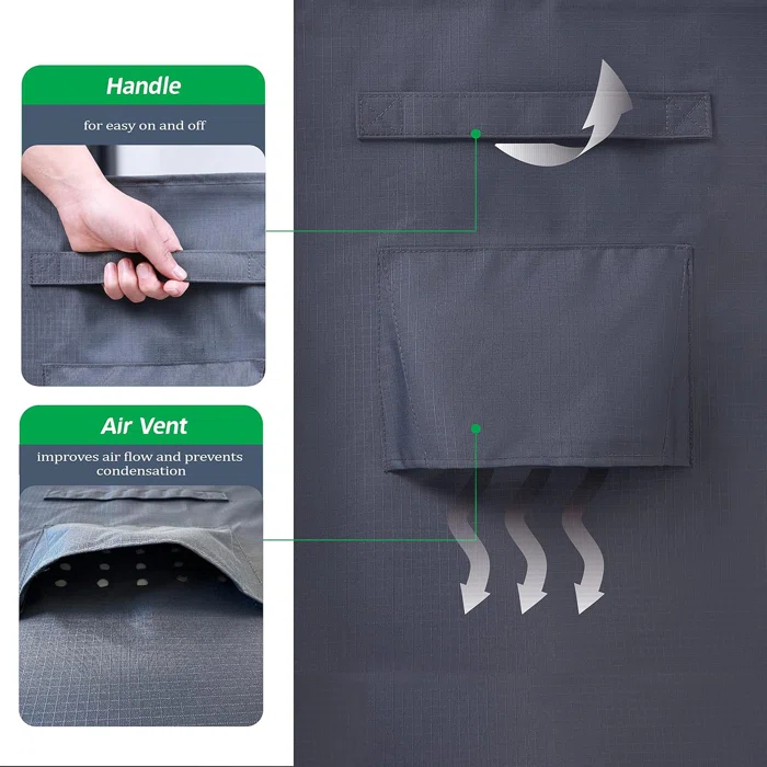 F&J Outdoors Premium Waterproof Outdoor Patio Chair Cover: Latest Rip-Stop Fabric, 3-Year Warranty