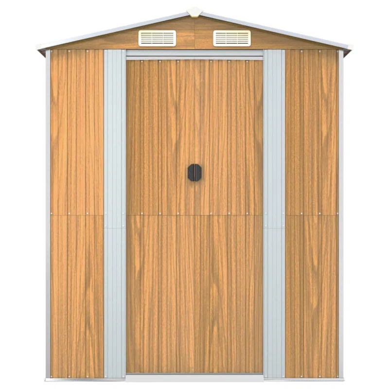 VidaXL 6.3 ft. W x 6.27 ft. D Steel Traditional Storage Shed