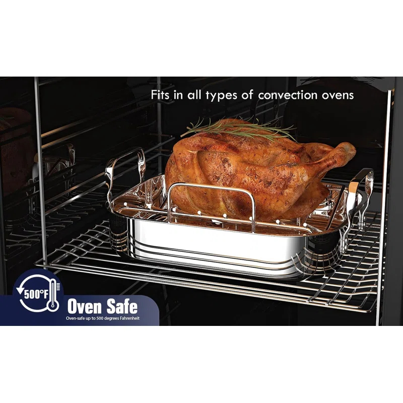 Cooks Standard Cooks Standard 16-Inch by 13-Inch Stainless Steel Roasting Pan