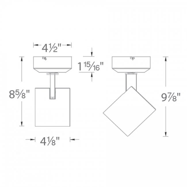 WAC Lighting 1 - Head LED Hardwired Outdoor Security Spotlight