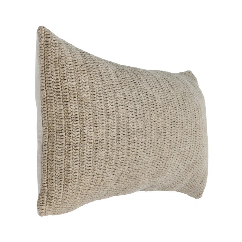 Villa by Classic Home Nakeya Knitted 16"x36"  Throw Pillow