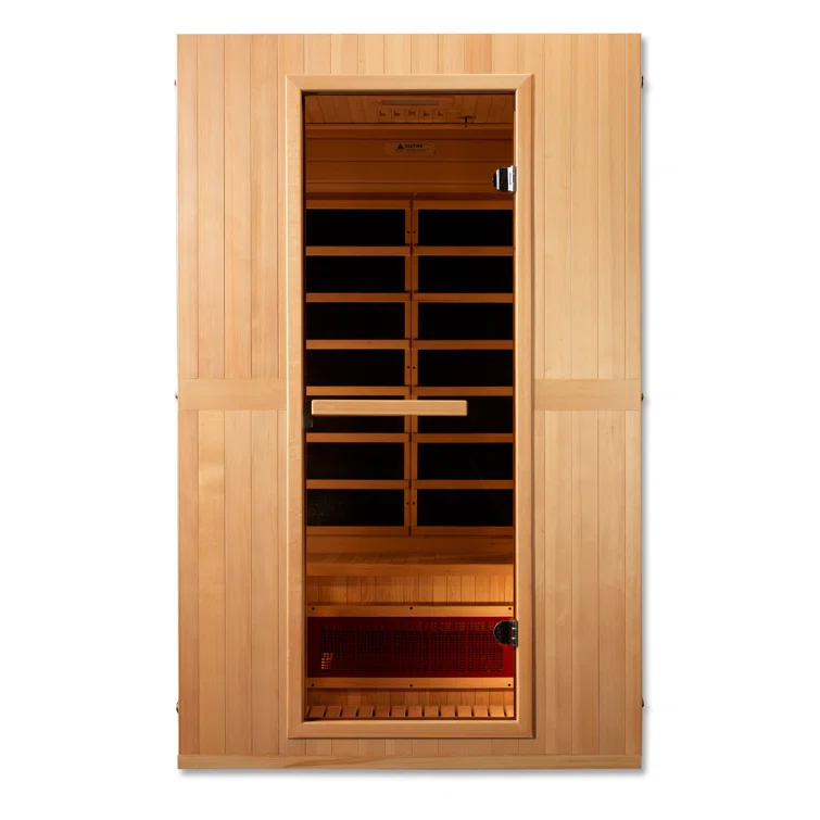 Dynamic Infrared Dynamic Infrared Maxxus 2 - Person Bluetooth Compatible FAR Infrared Sauna in Hemlock
