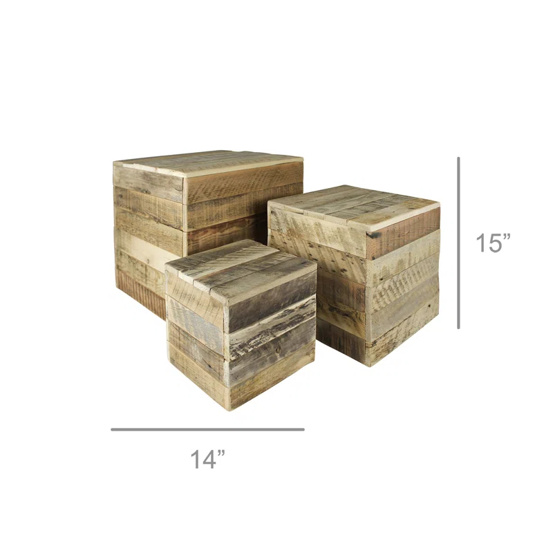 AREOhome AREOhome Walnut Wood Display Riser Buffet Accessory