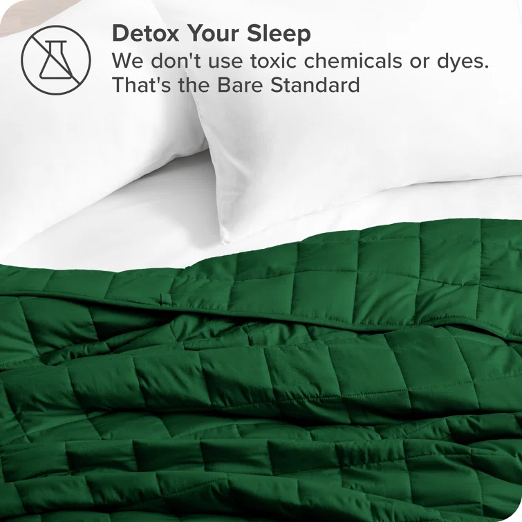 Bare Home Cotton Twill Weighted Blanket