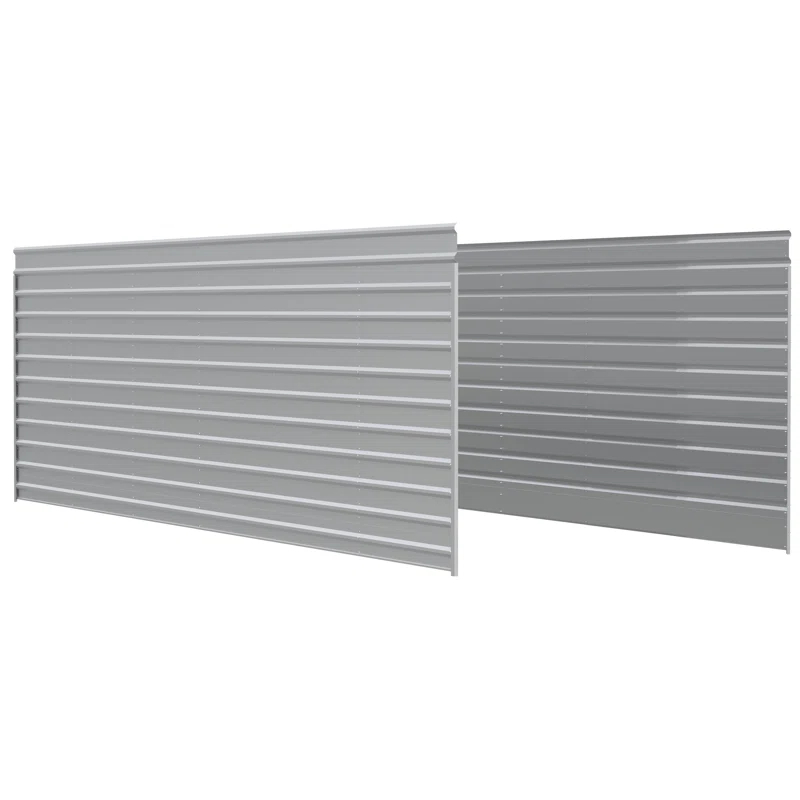 Arrow 29 ft Charcoal Two Sided Steel Enclosure