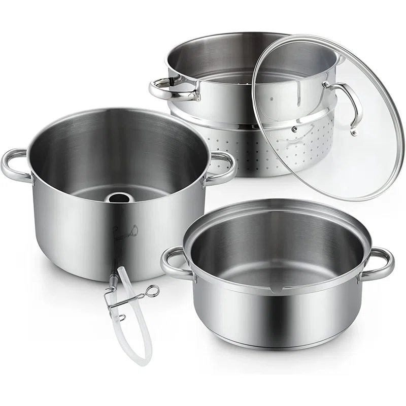 Cooks Standard Cooks Standard Canning Juice Steamer Extractor Fruit Vegetables, 11-Quart Stainless Steel Multipots