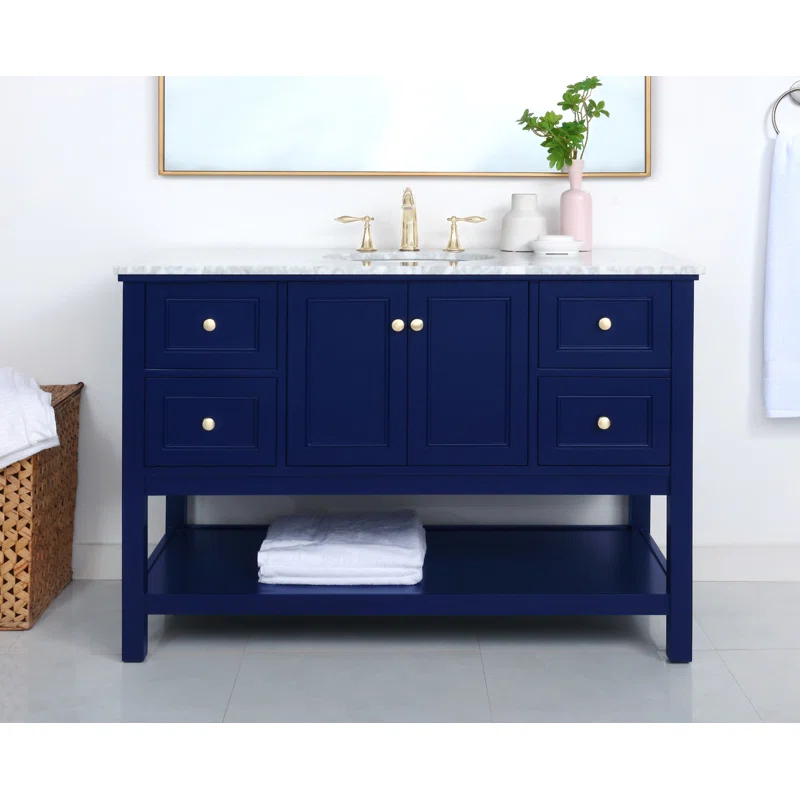 Elegant Kitchen and Bath Elegant Kitchen and Bath 48 Inch Single Bathroom Vanity in Driftwood