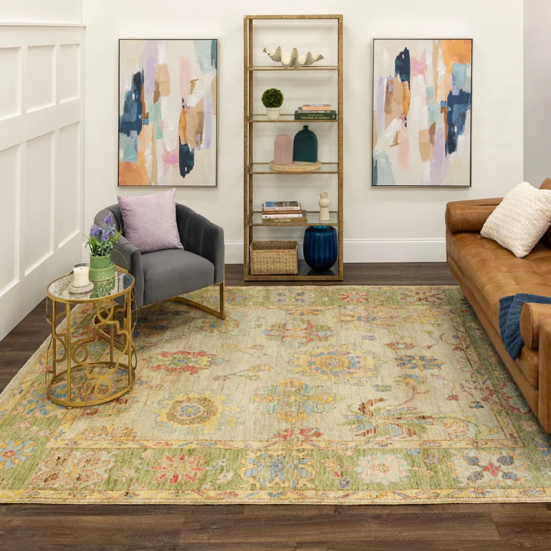 Karastan Karastan Rugs Mystique Beige Traditional Floral Area Rug