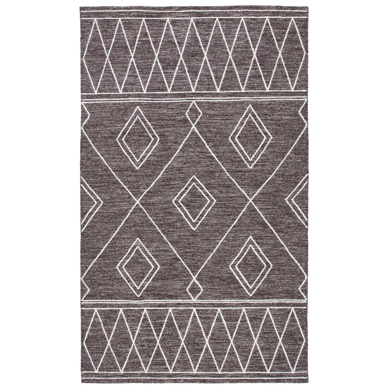 Steelside™ Holtby Southwestern Handmade Flatweave Brown/Ivory Area Rug