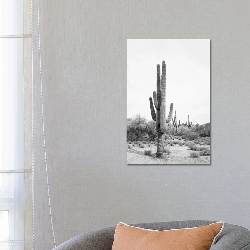iCanvas Desert Cactus Blush by Sisi and Seb - Graphic Art Print