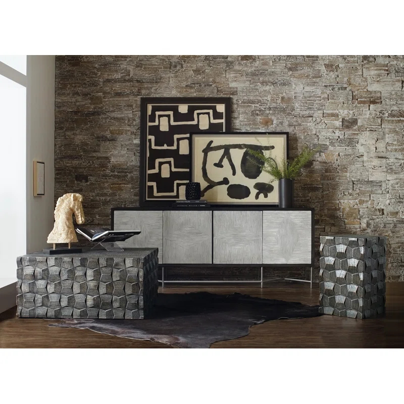 Hooker Furniture Commerce And Market Solid Wood End Table