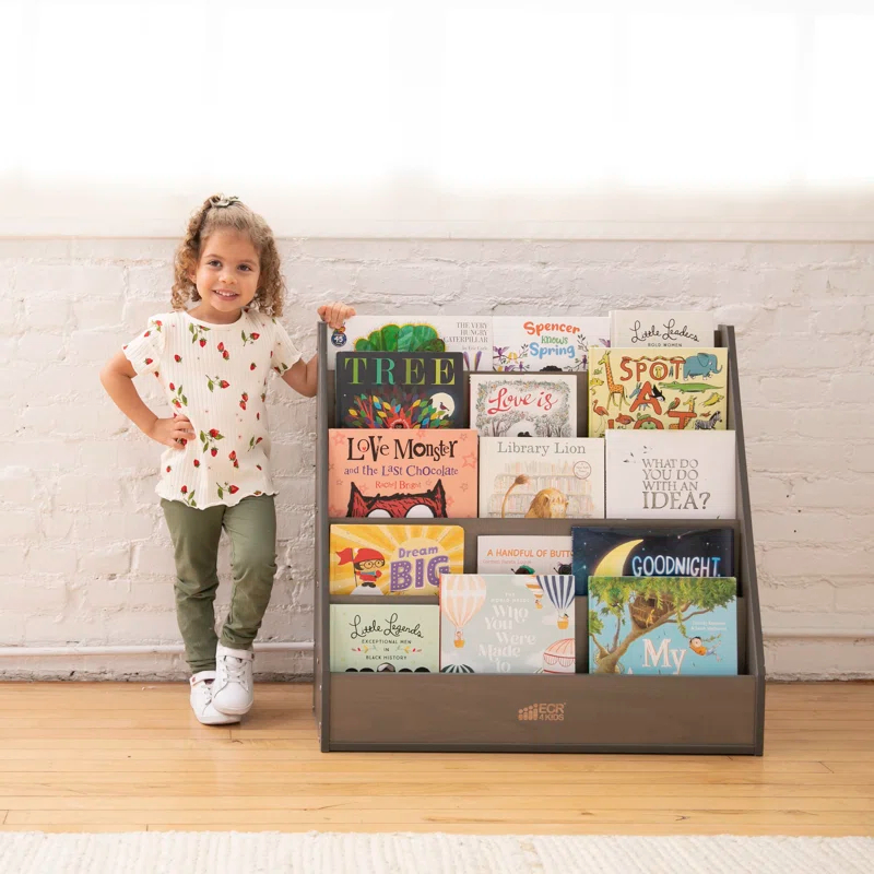 ECR4Kids Streamline Single-Sided Book Display with Storage