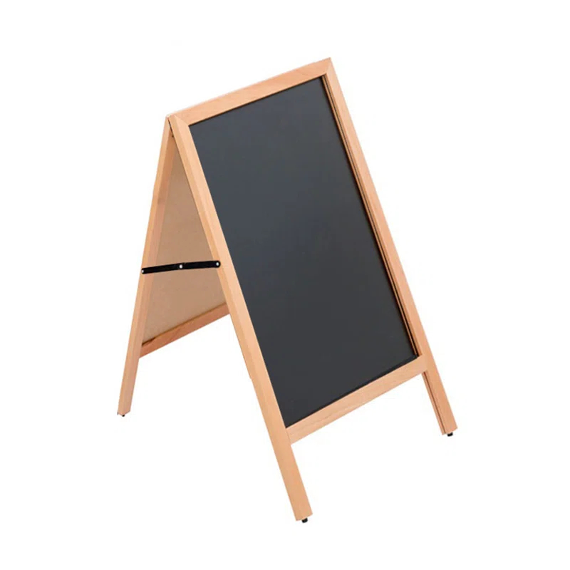 Azar Displays Double Sided A-Frame Write-On Chalkboard Sidewalk Sign, 23.5"W x 30.75"H
