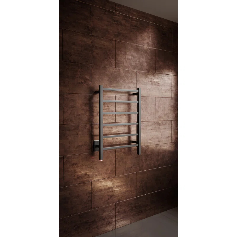 Bathroom Butler CUB06121-PTS-MBLK Cubic 4 Wall Towel Rack
