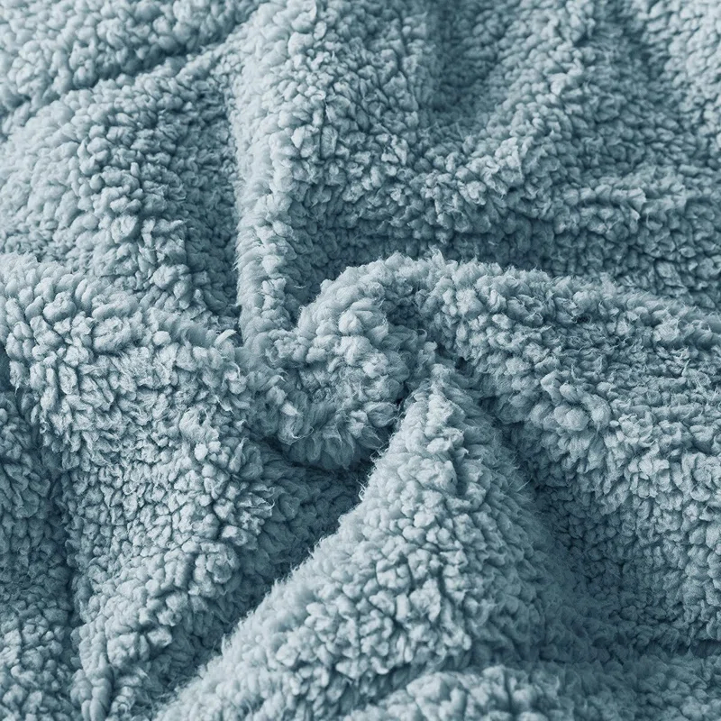 Kasentex Microfiber Reversible Comforter Super Ultra Soft Luxury Plush Sherpa, Machine Washable