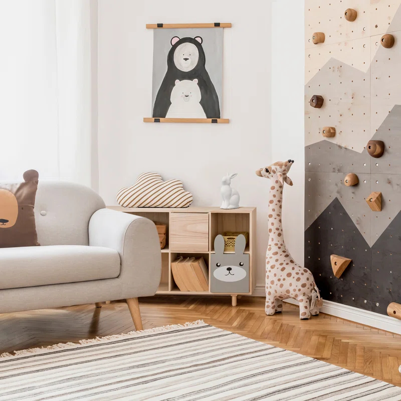 Gracie Oaks Creekwood Home 10.43" Glowing Ceramic Bunny Rabbit Light, For Home Décor, Nightstand, End Table, Entryway, Bookshelf, Kid's Room, White