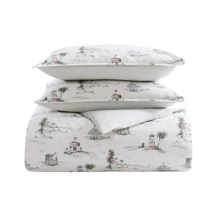 Tommy Bahama Home Beach Club Cotton Duvet Cover Set | Wayfair