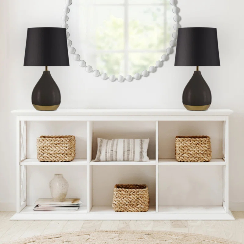 Hokku Designs 2-Tone Ceramic Table Lamp Set Of 2 See Below