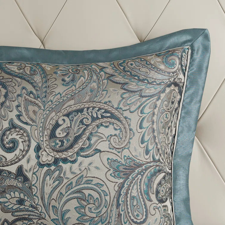 Madison Park Aubrey 12 Piece Comforter Set with Cotton Bed Sheets