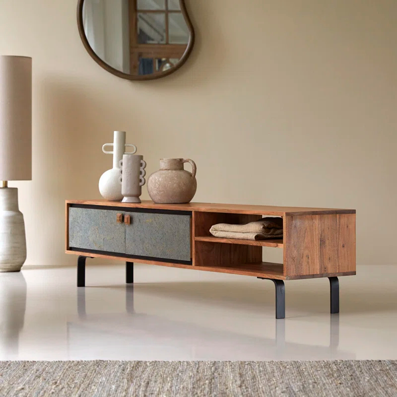Temis Solid Wood TV Stand for TVs up to 70"