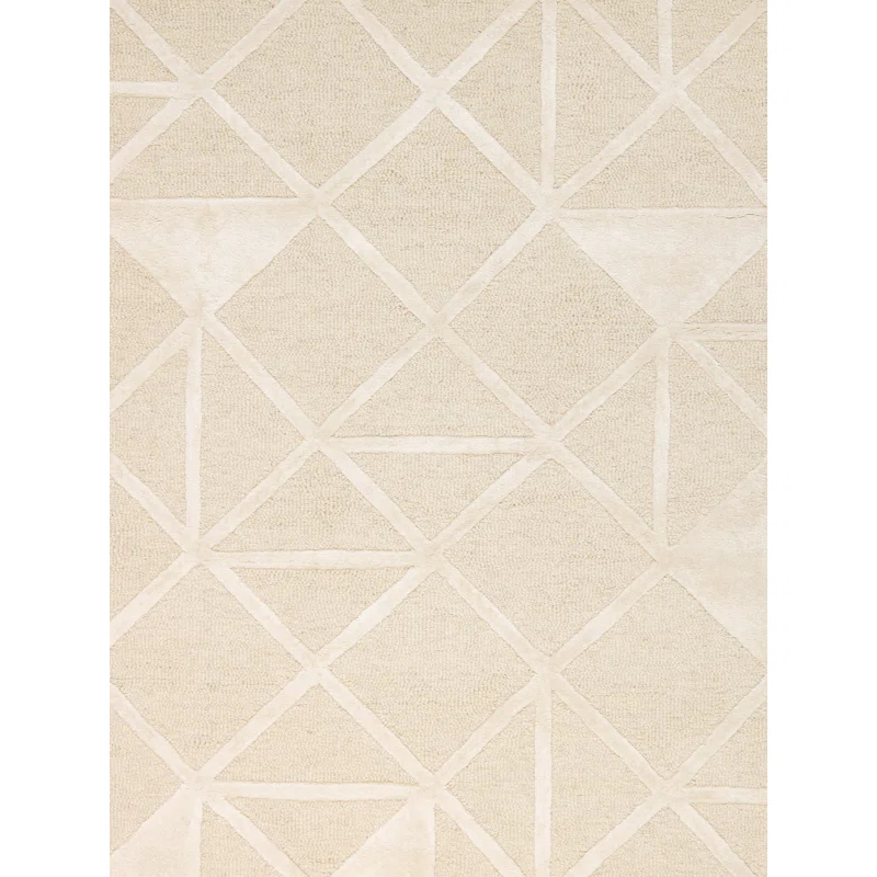 Hand Tufted Viscose Geometric Rug
