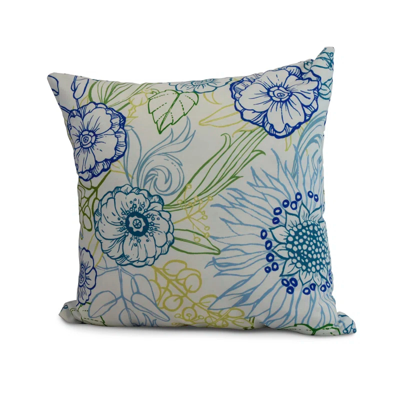 e by design Floral Reversible Throw Pillow