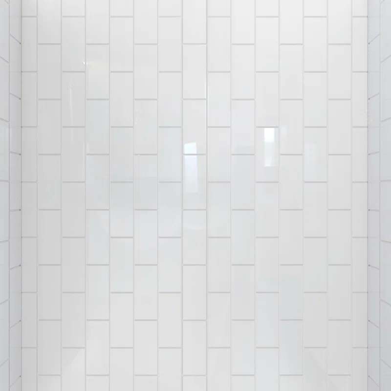 DreamLine E2703636XXQ0004 Dreamline Prime 36 In. X 36 In. X 78 3/4 In. H Shower Enclosure, Base, And White Wall Kit