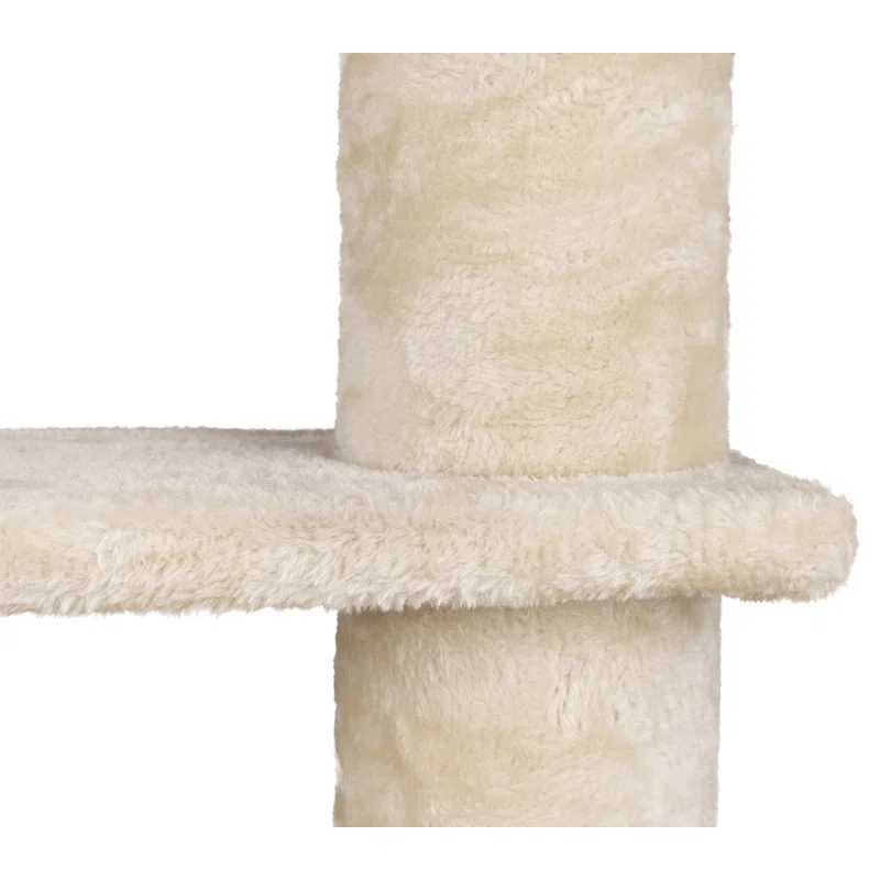 TRIXIE Tulia Senior 40.2" Cat Tower, 4-Level Cat Tree, Sisal Scratching Posts, Plush Platforms, Top Platform Bed