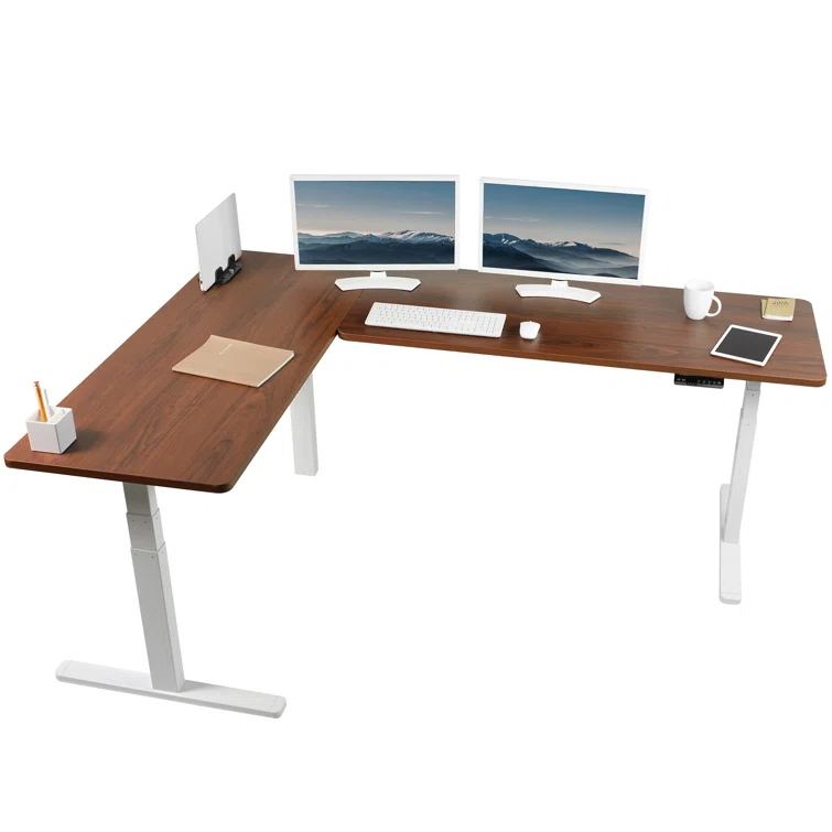 Vivo Electric 83" x 60" Stand Up Corner Desk