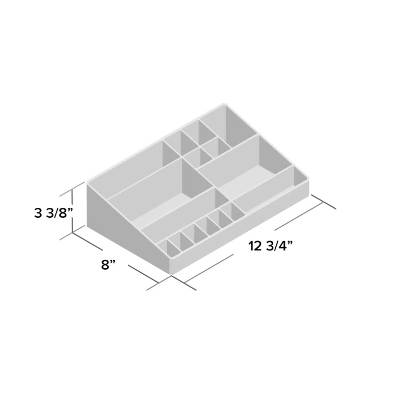 Simplify Acrylic 15 Compartment Makeup Organizer