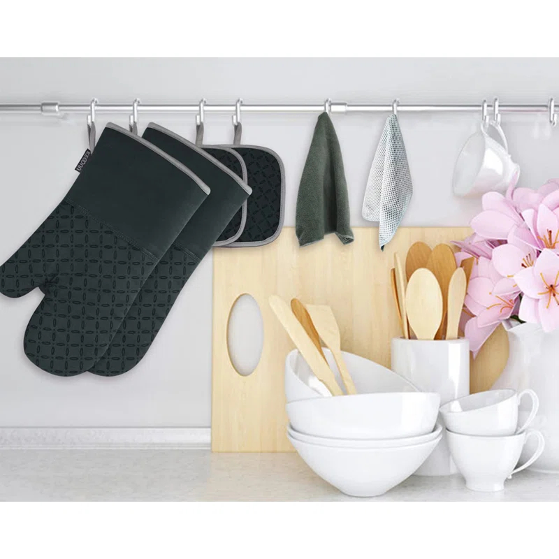 PRIMICOL Kitchen Oven Mitts and Pot Holders(6-piece set)