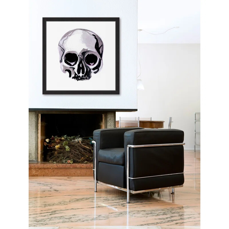 House of Hampton® " Watercolor Skull " by Molly Rosner