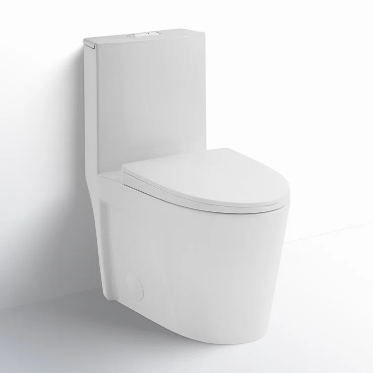 St. Tropez One Piece Elongated Toilet Dual Vortex Flush 1.6 GPF