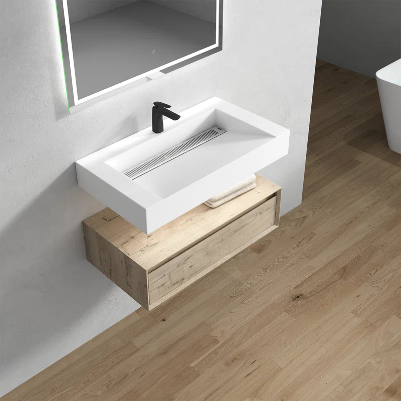 Better Vanity Alysa 36" Wall-Mounted Single Bathroom Vanity Set